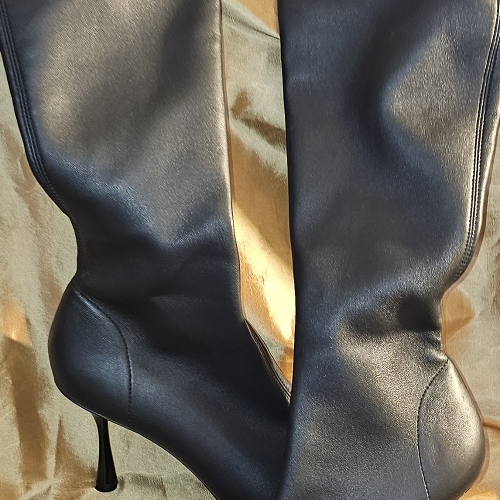 Studio Amelia Spire thigh high lamb skin boots - Picture 9 of 15